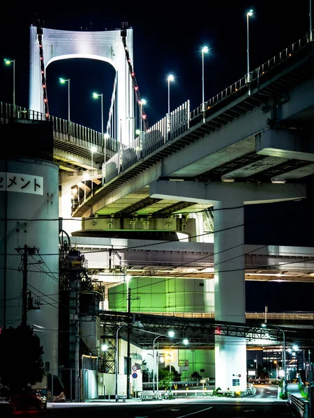 東京レインボーブリッジ景観 — ストック写真