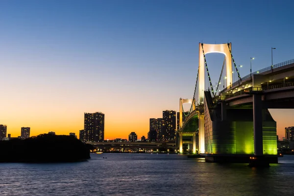 Tokyo Rainbow Bridge Landscape — стокове фото