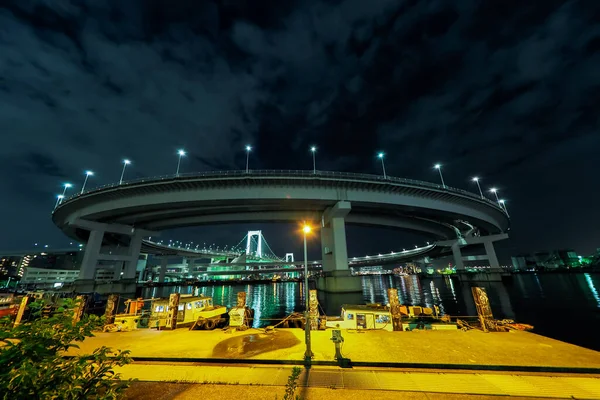 東京レインボーブリッジ景観 — ストック写真