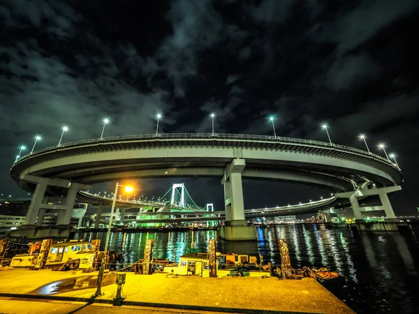 东京彩虹大桥景观 — 图库照片