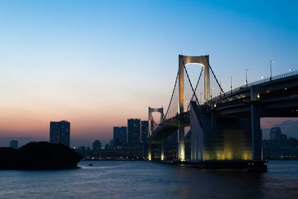 Tokyo Rainbow Bridge Paisagem — Fotografia de Stock