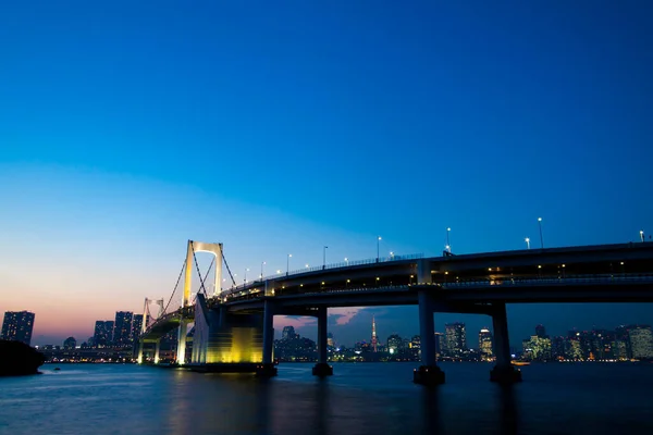 Tokyo Rainbow Bridge Landskap — Stockfoto