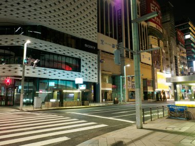 Ginza gece manzarası, Japonya Tokyo