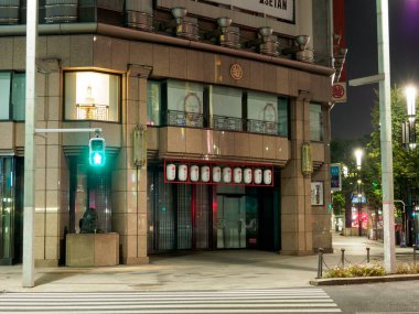 Ginza gece manzarası, Japonya Tokyo