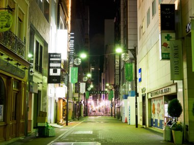 Ginza gece manzarası, Japonya Tokyo