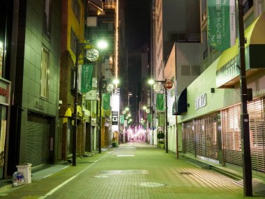 Ginza gece manzarası, Japonya Tokyo