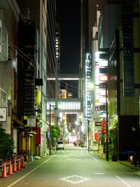 Ginza gece manzarası, Japonya Tokyo