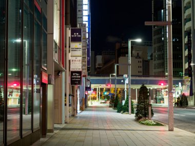 Ginza gece manzarası, Japonya Tokyo