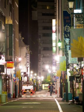 Ginza gece manzarası, Japonya Tokyo