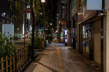 Ginza gece manzarası, Japonya Tokyo