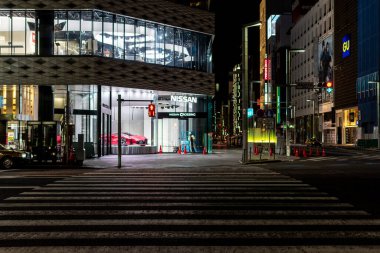 Ginza gece manzarası, Japonya Tokyo