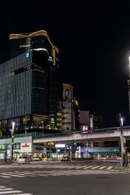 Ginza gece manzarası, Japonya Tokyo