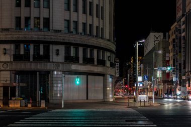 Ginza gece manzarası, Japonya Tokyo