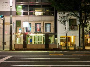 Ginza gece manzarası, Japonya Tokyo