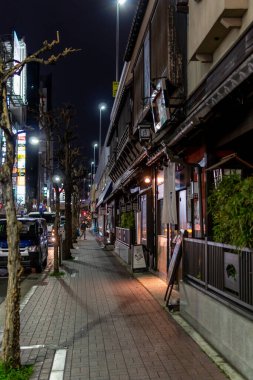 Ginza gece manzarası, Japonya Tokyo