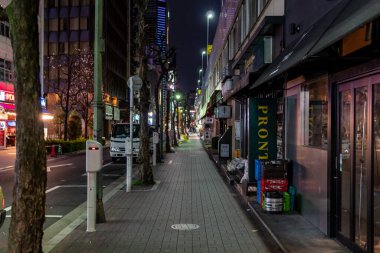 Ginza gece manzarası, Japonya Tokyo