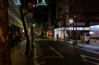 Ginza gece manzarası, Japonya Tokyo