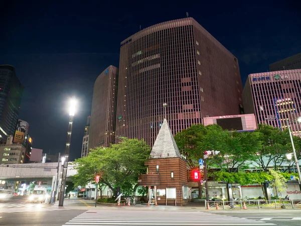 Ginza Éjszakai Nézet Japán Tokió — Stock Fotó
