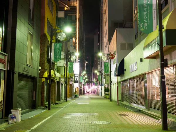 Ginza Night View Japan Tokyo — стокове фото