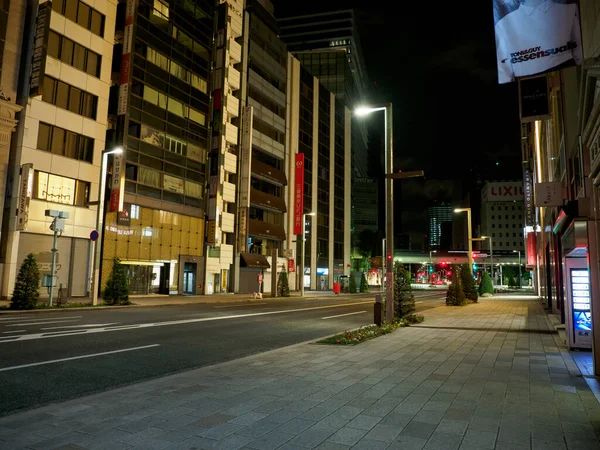 Ginza Nattutsikt Japan Tokyo — Stockfoto