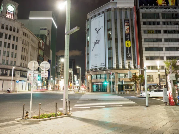 Ginza Night View Japan Tokyo — Stock Photo, Image