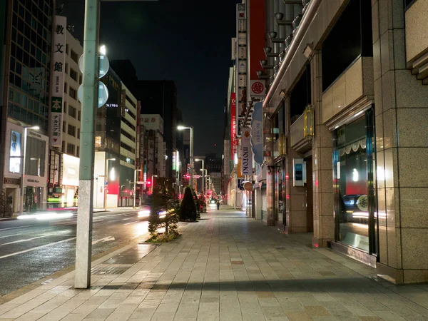 Ginza Night View Japan Tokyo — 스톡 사진