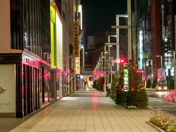 Ginza gece manzarası, Japonya Tokyo