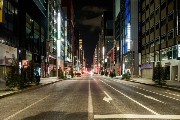 Ginza Vue Nuit Japon Tokyo — Photo