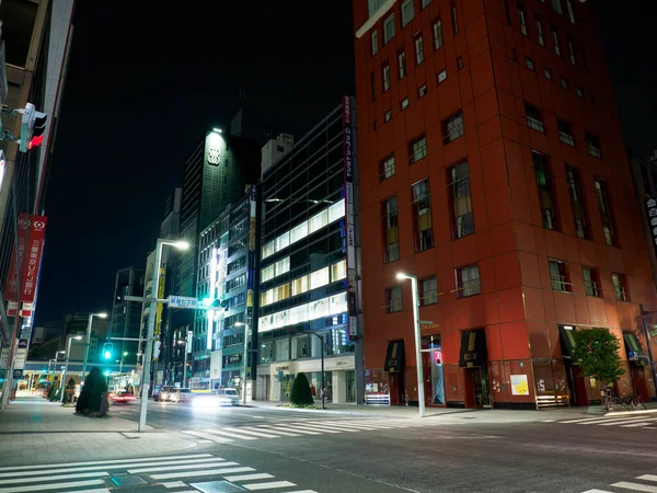 Ginza Nachtsicht Japan Tokio — Stockfoto