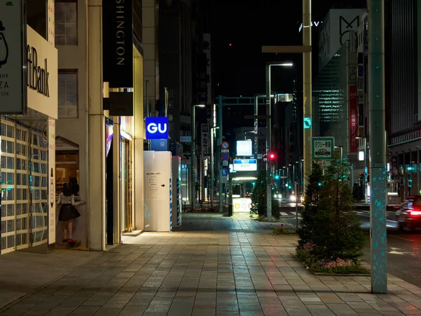 Ginza Night View Japan Tokyo — 스톡 사진