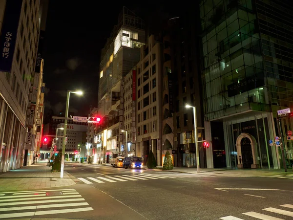 Ginza Vue Nuit Japon Tokyo — Photo