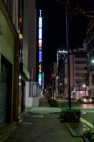 Ginza gece manzarası, Japonya Tokyo