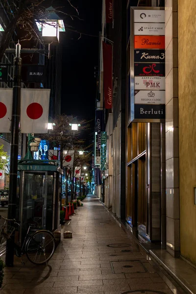 Ginza gece manzarası, Japonya Tokyo