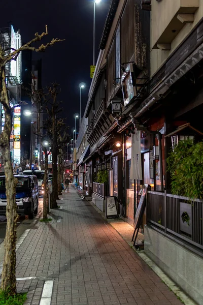 Ginza Nacht Uitzicht Japan Tokio — Stockfoto