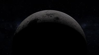 Uzay Ay 3DCG Dijital Canlandırma Grafikleri