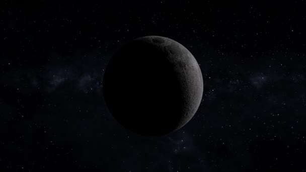 Space Moon 3Dcg Digital Animation Motion Graphics — Stockvideo
