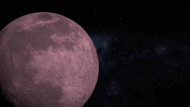 Space Moon 3Dcg Digital Animation Motion Graphics — Stock video