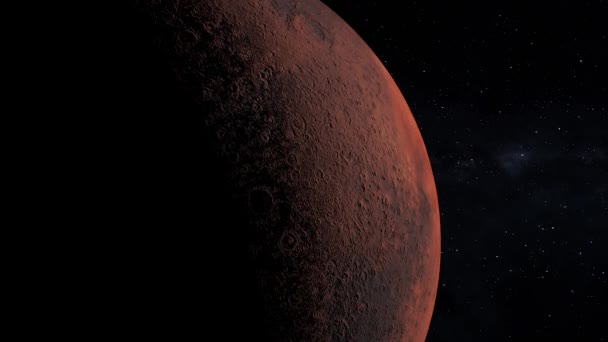Mars Space 3Dcg Digital Animation Motion Graphics — Stock video