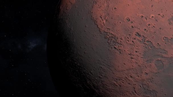 Mars Space 3Dcg Digital Animation Motion Graphics — стоковое видео
