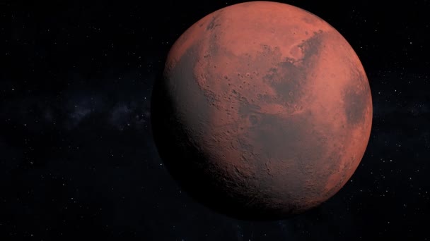 Mars Space 3Dcg Digital Animation Motion Graphics — стоковое видео