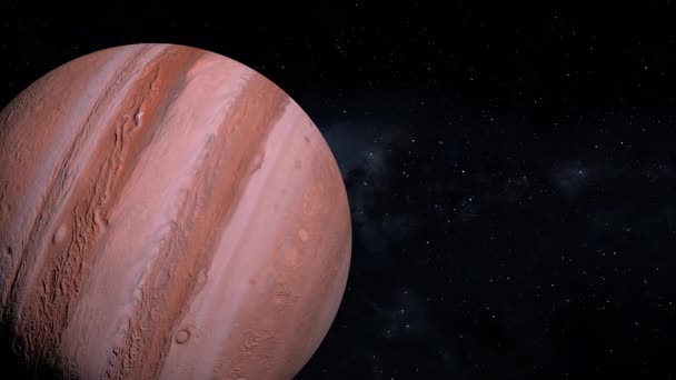 Espacio Júpiter 3Dcg Animación Digital Gráficos Movimiento — Vídeo de stock
