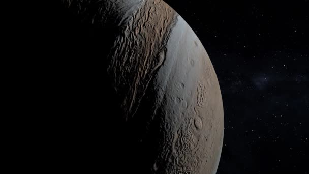 Espacio Júpiter 3Dcg Animación Digital Gráficos Movimiento — Vídeo de stock