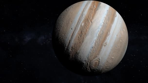Jupiter Space 3Dcg Digital Animation Motion Graphics — Stockvideo