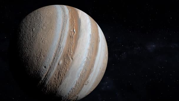 Espacio Júpiter 3Dcg Animación Digital Gráficos Movimiento — Vídeos de Stock