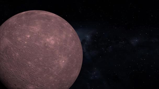 Mercury Space 3Dcg Digital Animation Motion Graphics — стоковое видео