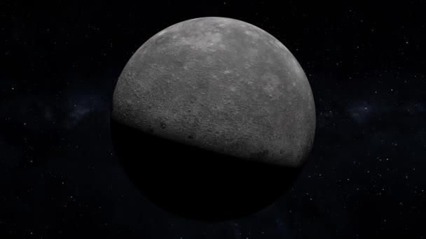 Mercury Space 3Dcg Digital Animation Motion Graphics — стоковое видео