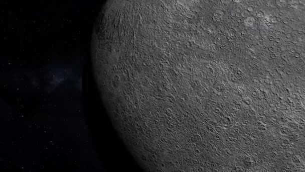 Меркурій Простір 3Dcg Цифрова Анімація Графіка Руху — стокове відео