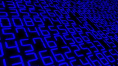 Rakamlar Rastgele Arkaplan Canlandırma Hareketi Grafikleri