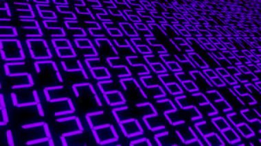 Rakamlar Rastgele Arkaplan Canlandırma Hareketi Grafikleri