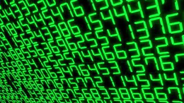 Rakamlar Rastgele Arkaplan Canlandırma Hareketi Grafikleri